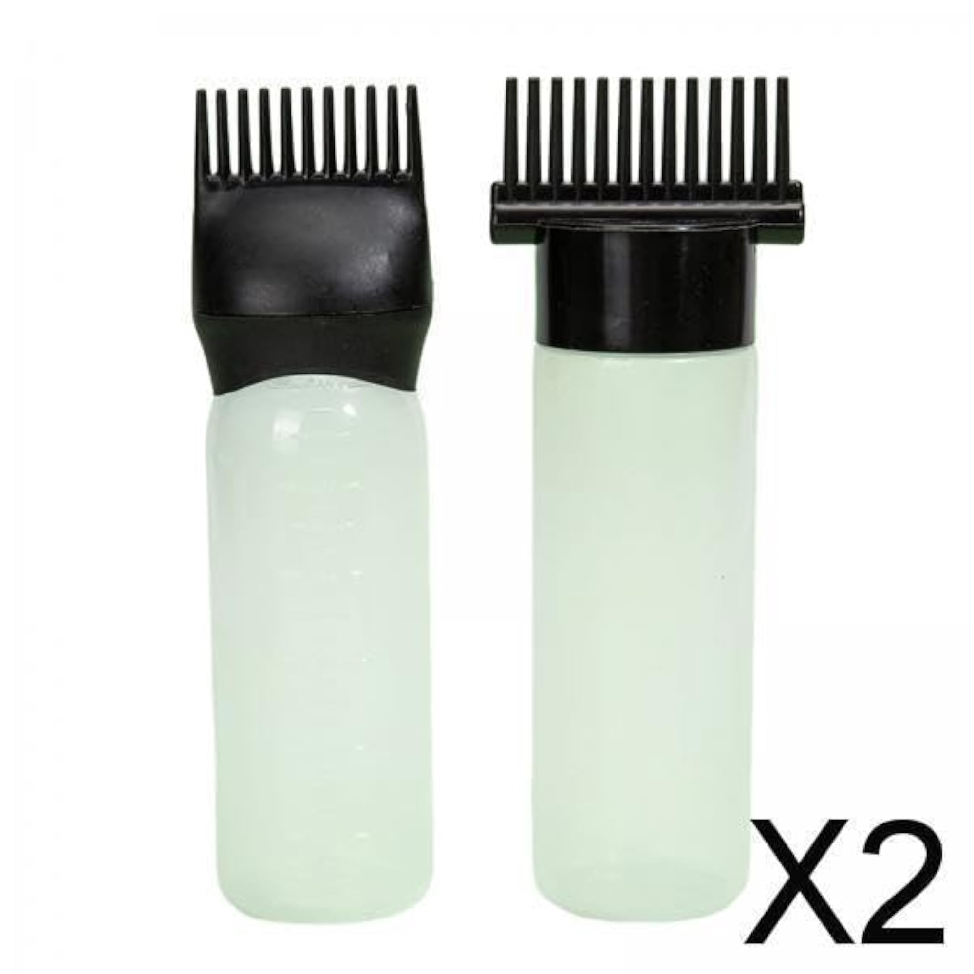 2x Root Comb Applicator Bottles for Hair Dye